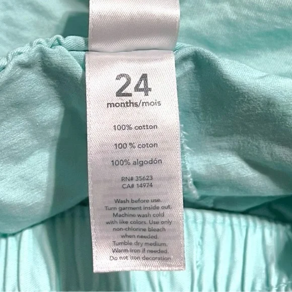 👚2/$10👗3/$12 Carter’s Pastel Rainbow Stripe Tank Top 2T & Ruffle Shorts 24M - Picture 5 of 7